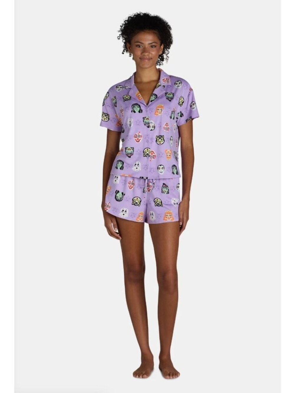 Women’s Monster Print Shorty Pajama Set from Way to Celebrate, 2-Piece 3X
